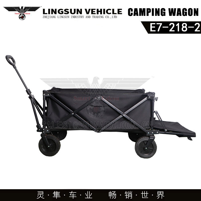 600D Black Oxford Cloth Camping Wagon